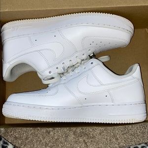 All White Air Force 1s